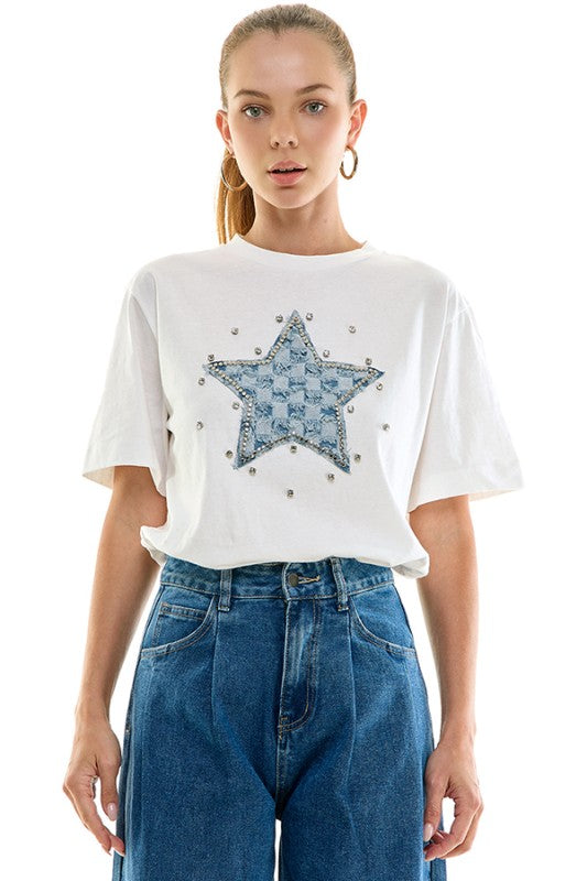 Denim Star Tee