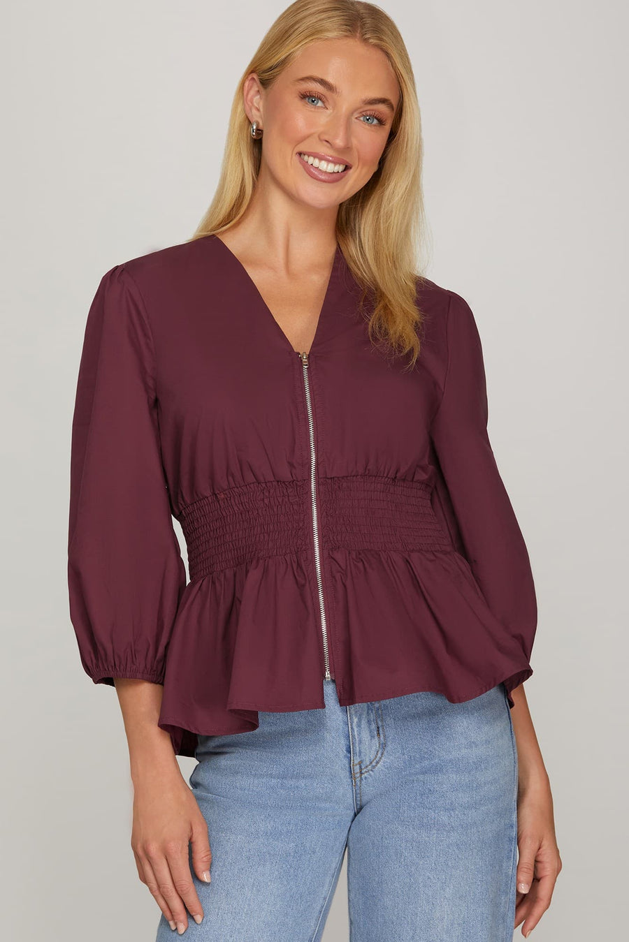 Plum Charm Blouse
